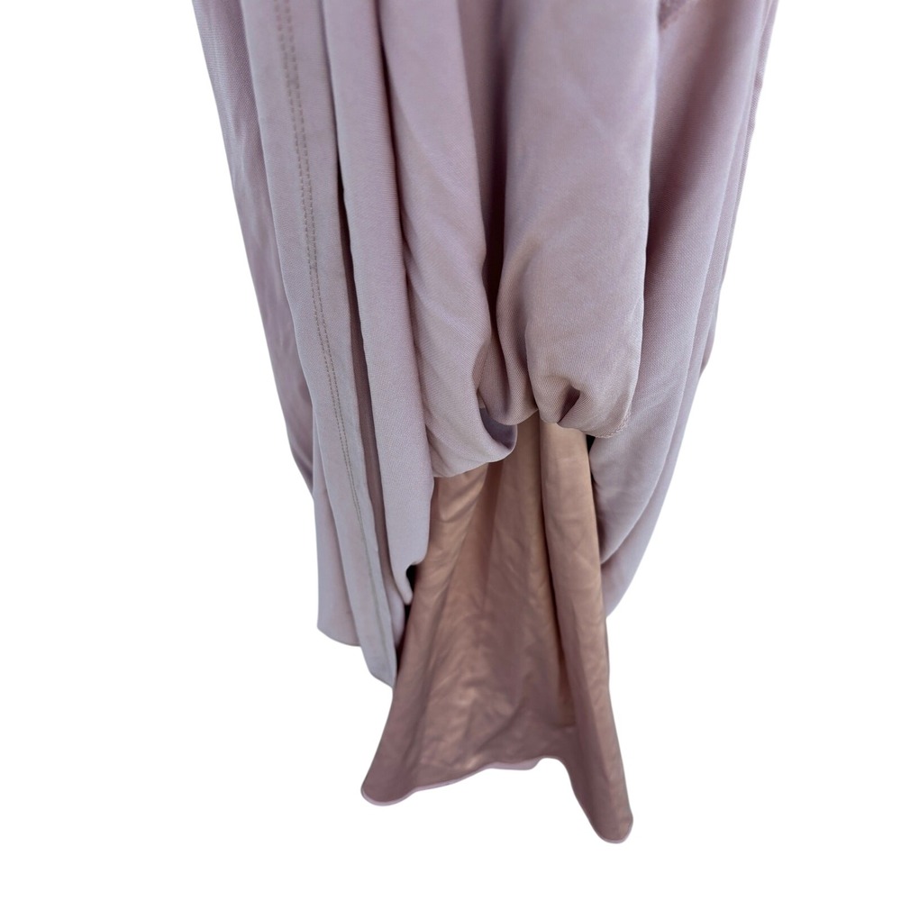 BHLDN Maxi Dress, Rose, Sheer Back Panels, Tie‎ Back, Long, Sz 4 - Picture 9 of 11